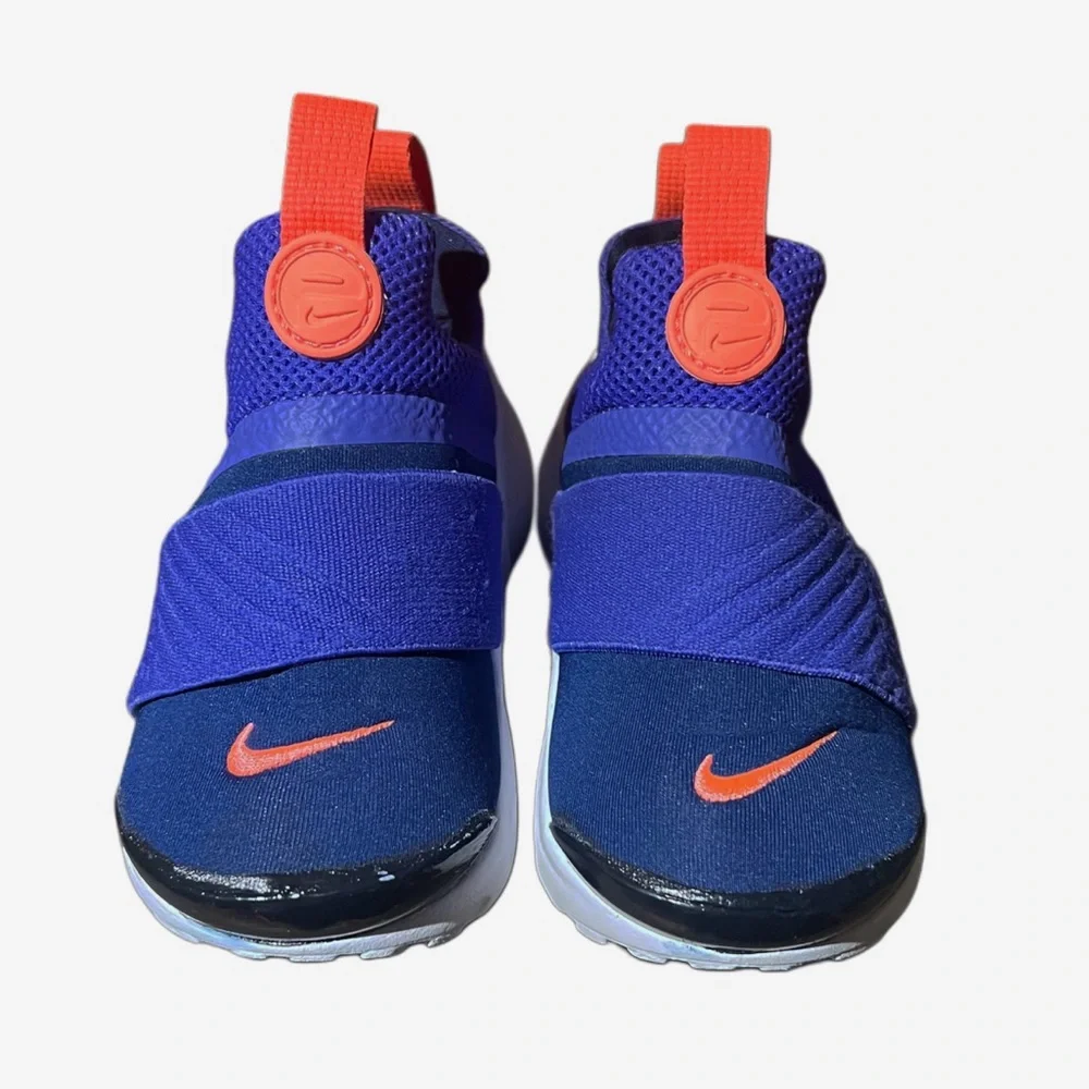 Nike Kids Presto Extreme Blue/ Orange Slip-On Sneakers Sz 8C